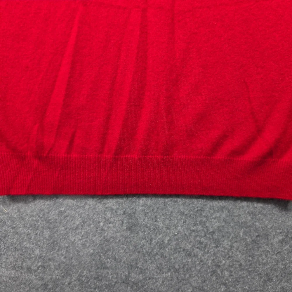 Jos. A. Bank Red 100% Cashmere V-Neck Sweater Vest Mens Medium